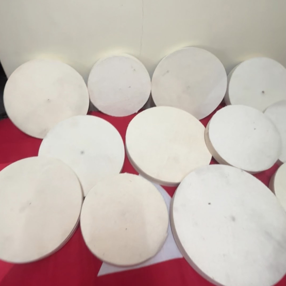 White Felt Wheels