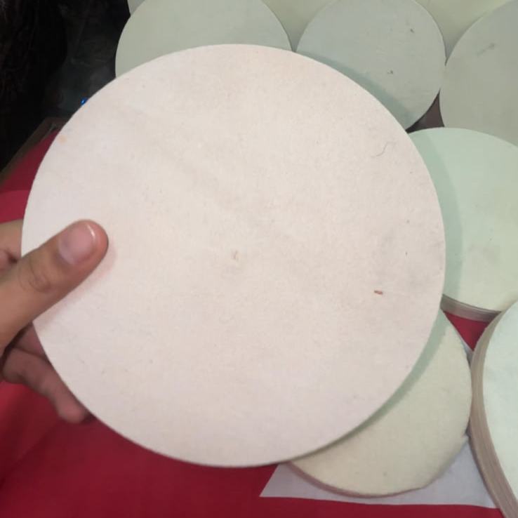 White Felt Wheels