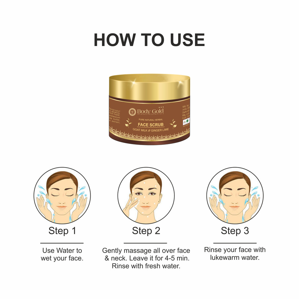 FACE SCRUB- GOAT MILK & GINGER LIME FC-02