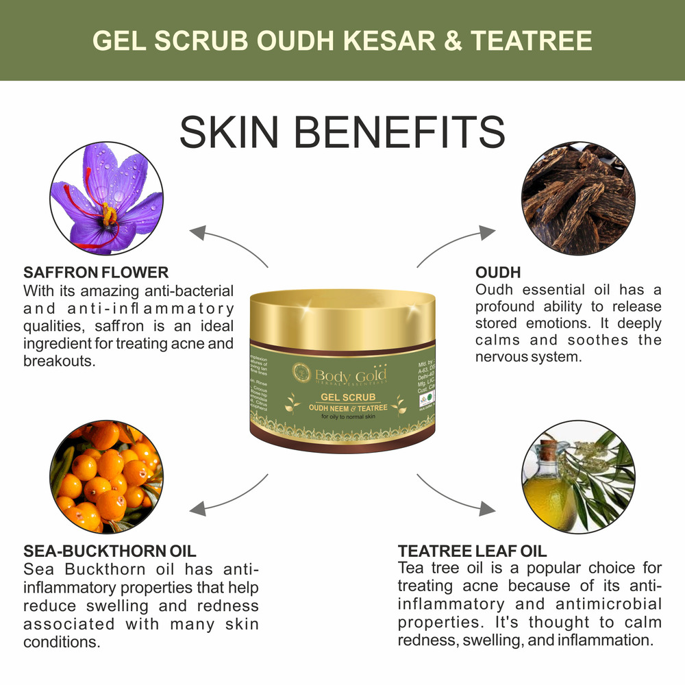 FACE SCRUB-OUDH KESAR & TEATREE  FC-04