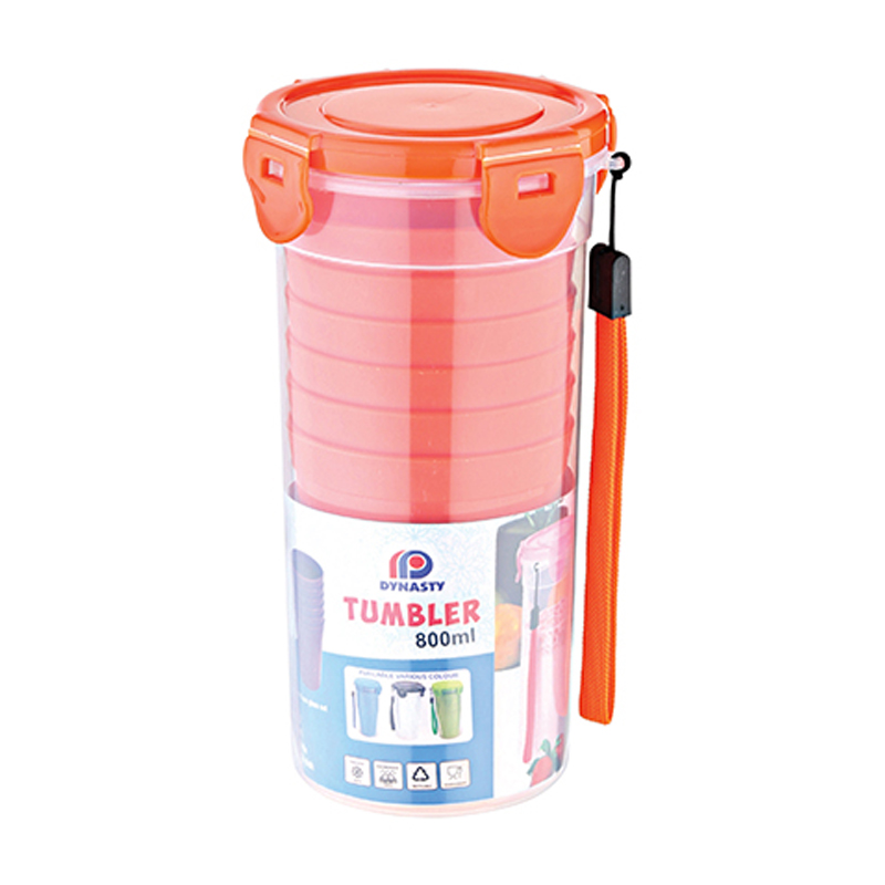 Plastic Tumbler with 6 Glass