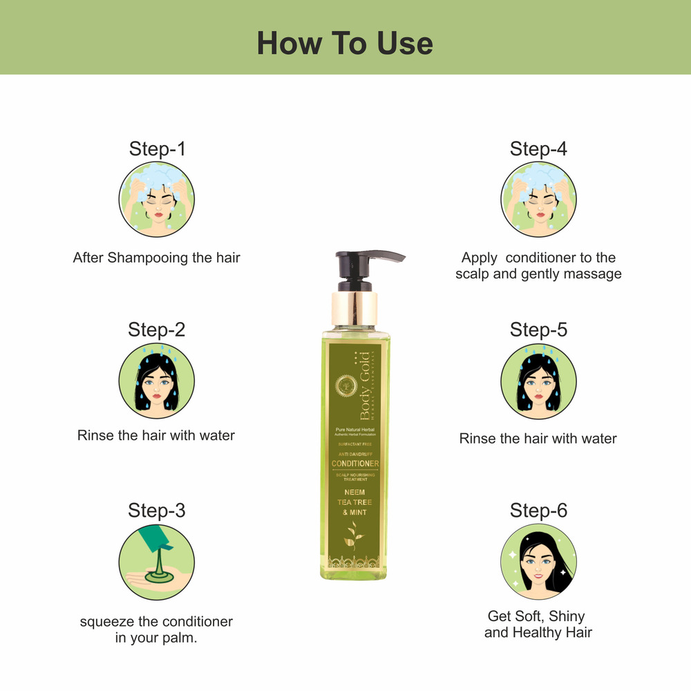 Neem Tea Tree & Mint Hc Conditioner - 400ml Flip Top Bottle, Natural Greenish White, Smooth Creamy | Paraben Free, Sulphate Free, Dermatologically Tested, Anti-dandruff, Cooling, Nourishing
