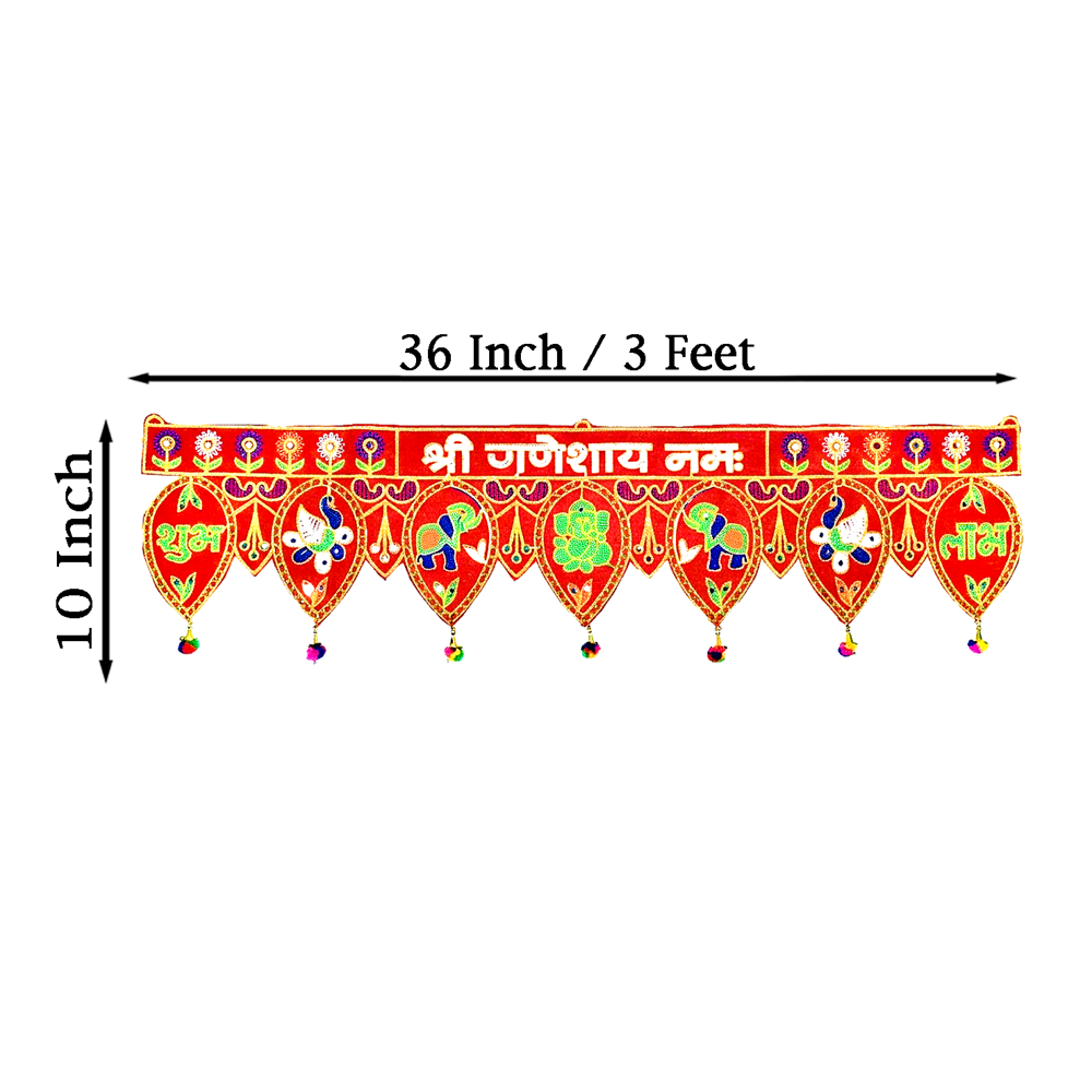 KRISHNA HANDLOOM Decorative Toran for Temple Entrance B 4