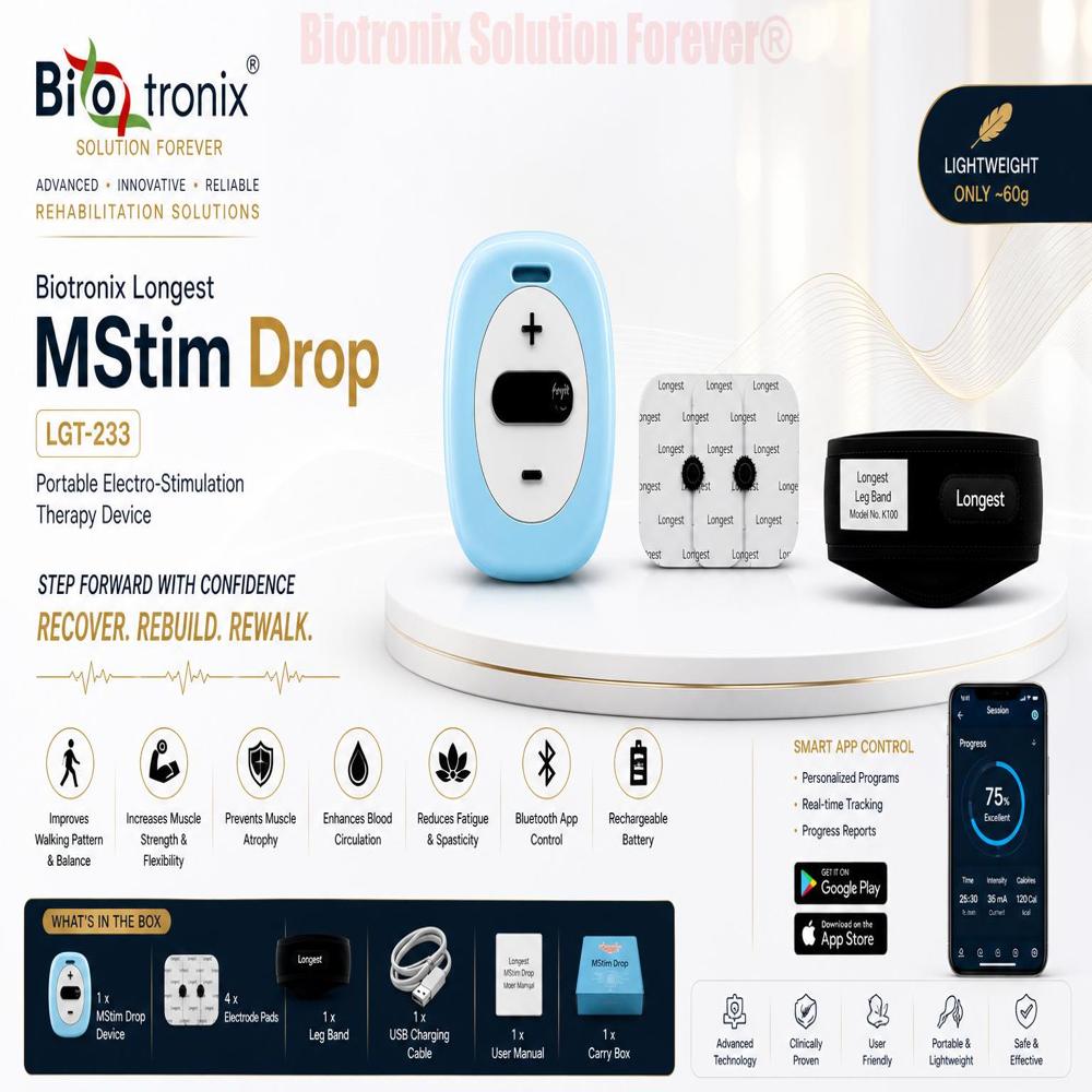 Advanced Foot Drop Stimulator Device for Walking Rehabilitation
