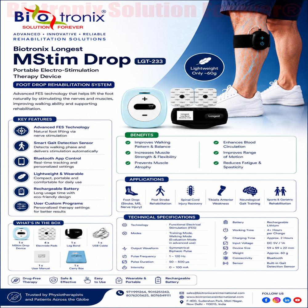 Portable Foot Drop Electrical Stimulation Device for Mobility Recovery