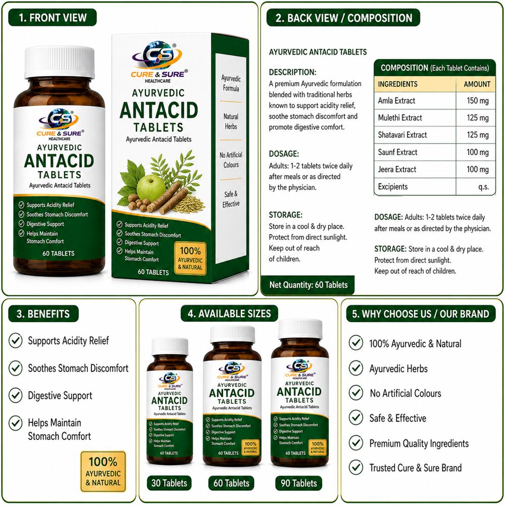 Ayurvedic Antacid Tablets Third Party Manufacturing