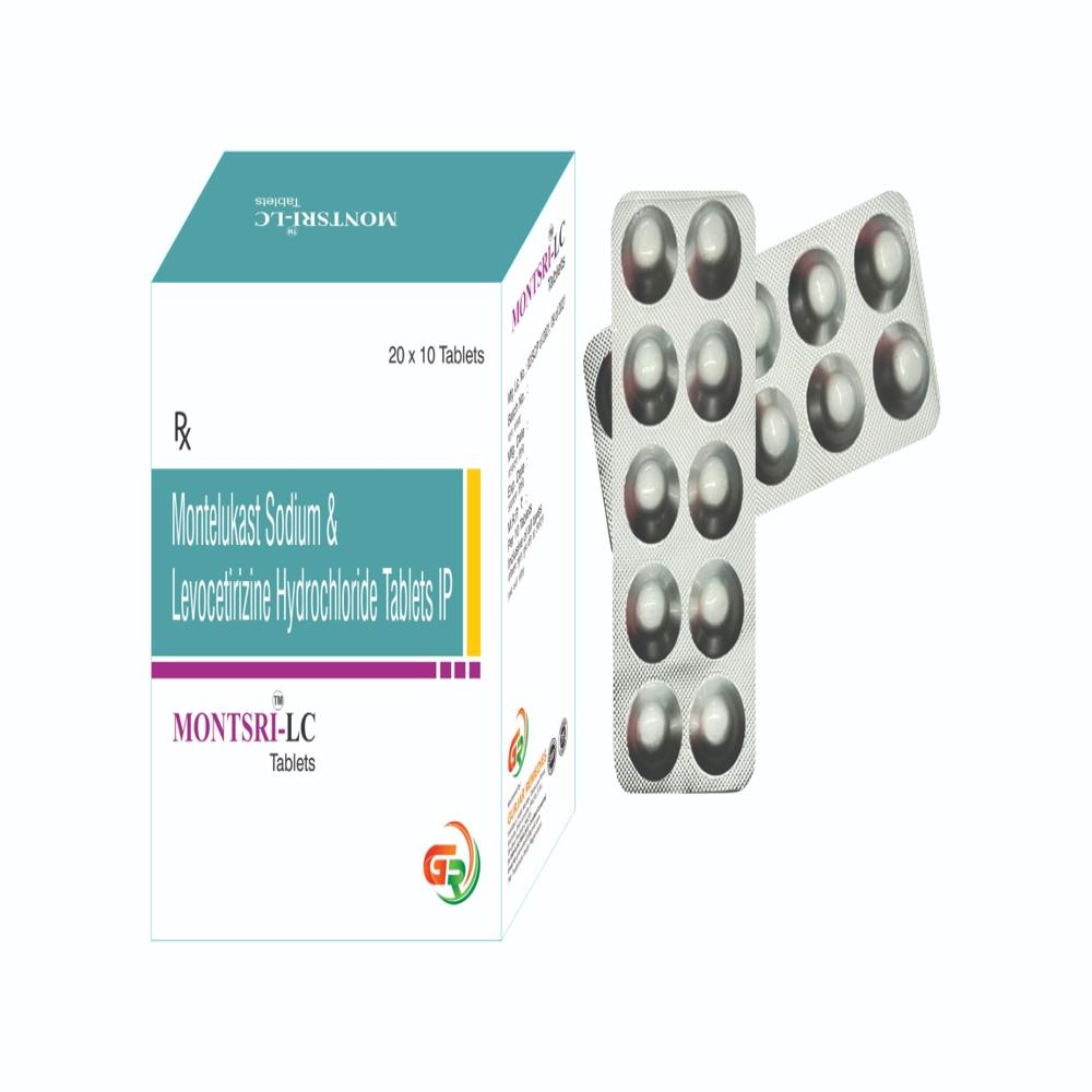 MONTELUKAST 10MG LEVOCETIRAZINE 5 MG