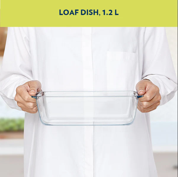  Borosil Loaf Baking Dish, 1.2L IH22DH06212
