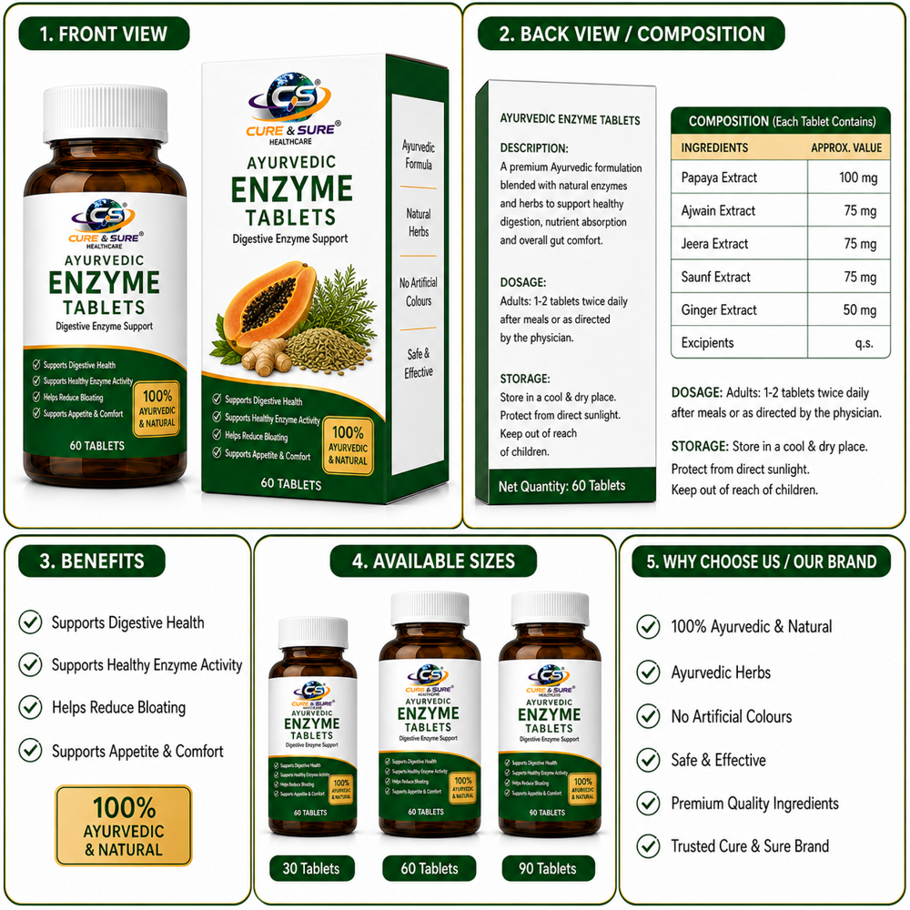 Ayurvedic Enzyme Tablets Third Party Manufacturing