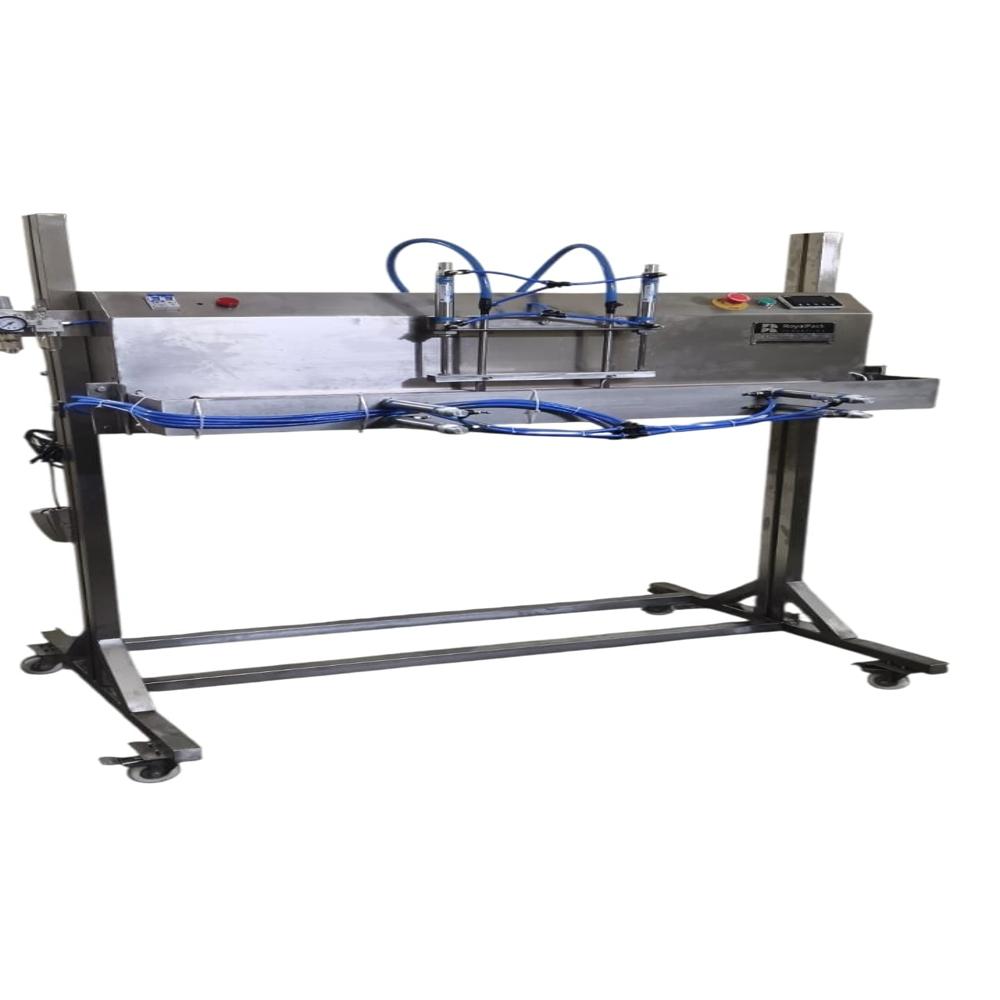 Plastic Bag Sealing Machine - Electric Drive, 220-240 Volt | Blue Finish, Non-automated, New Condition