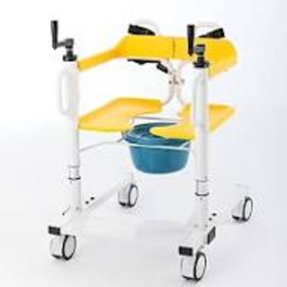 patient lifting commode wheelchair