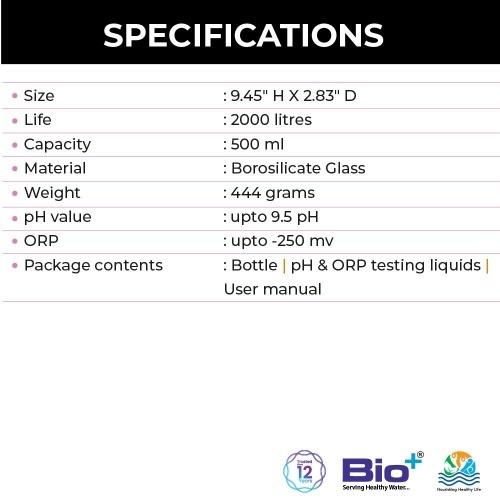 Alkaline Glass Bottle 500ml