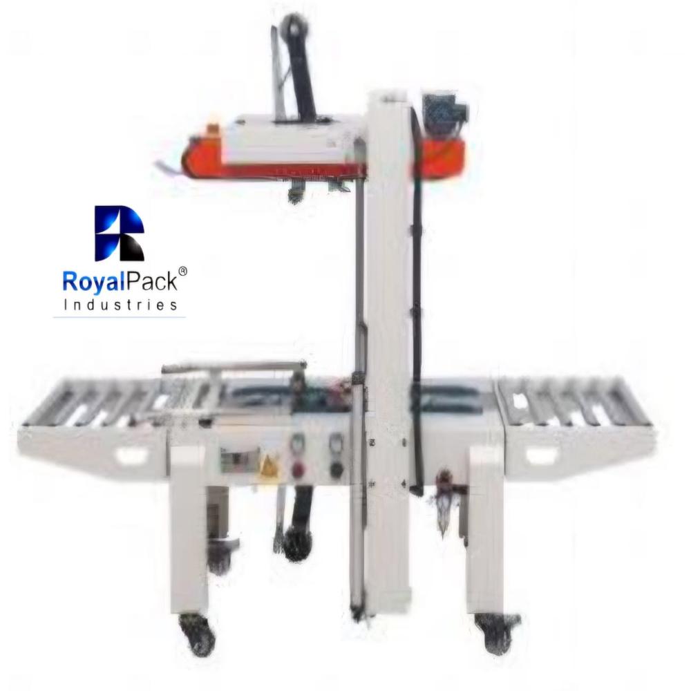 Carton Sealing Machine - Stainless Steel, Semi-automatic, White | Electric Drive Type, Non-computerized