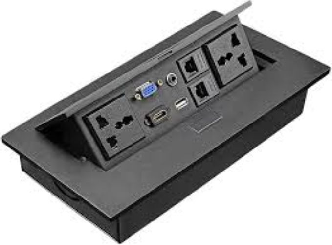 Pop Up Box for Connecting Cables In Conference Table