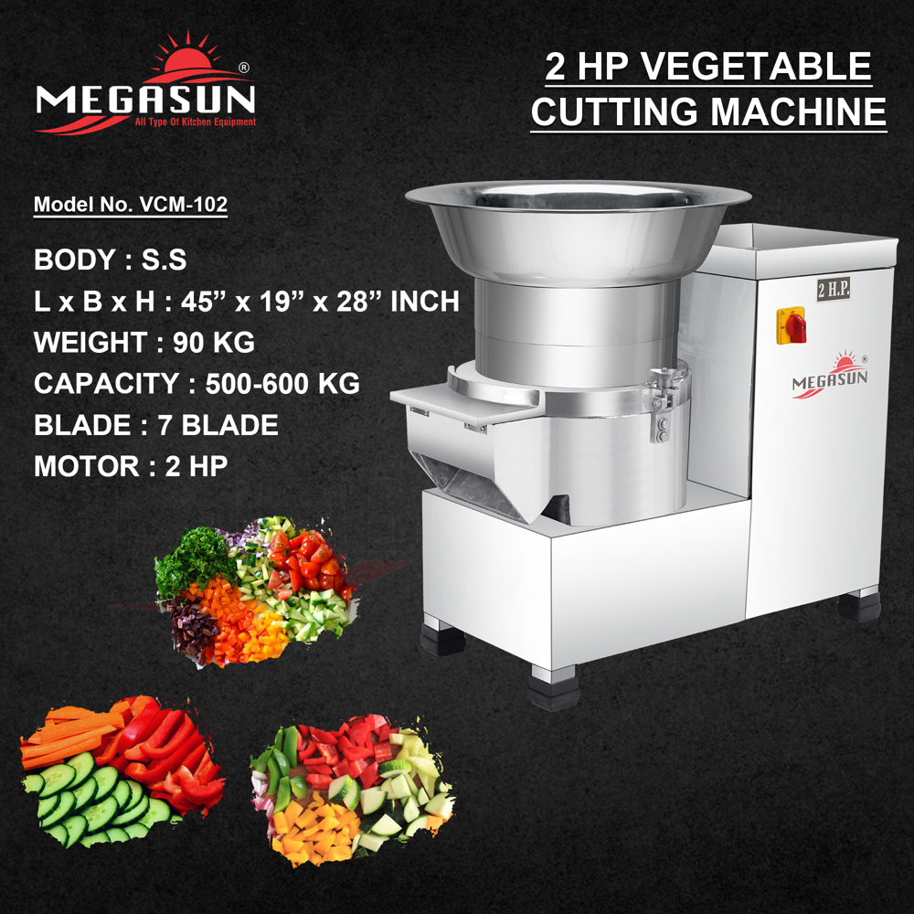 2 Hp Vegetable Cutting Machine
