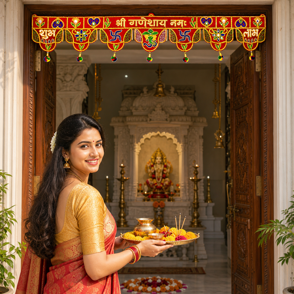 KRISHNA HANDLOOM Premium Quality Festival Toran C 7