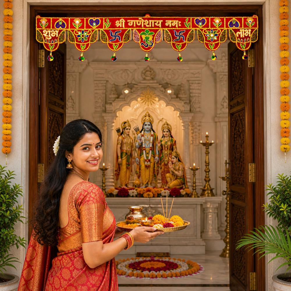 KRISHNA HANDLOOM Premium Quality Festival Toran C 7