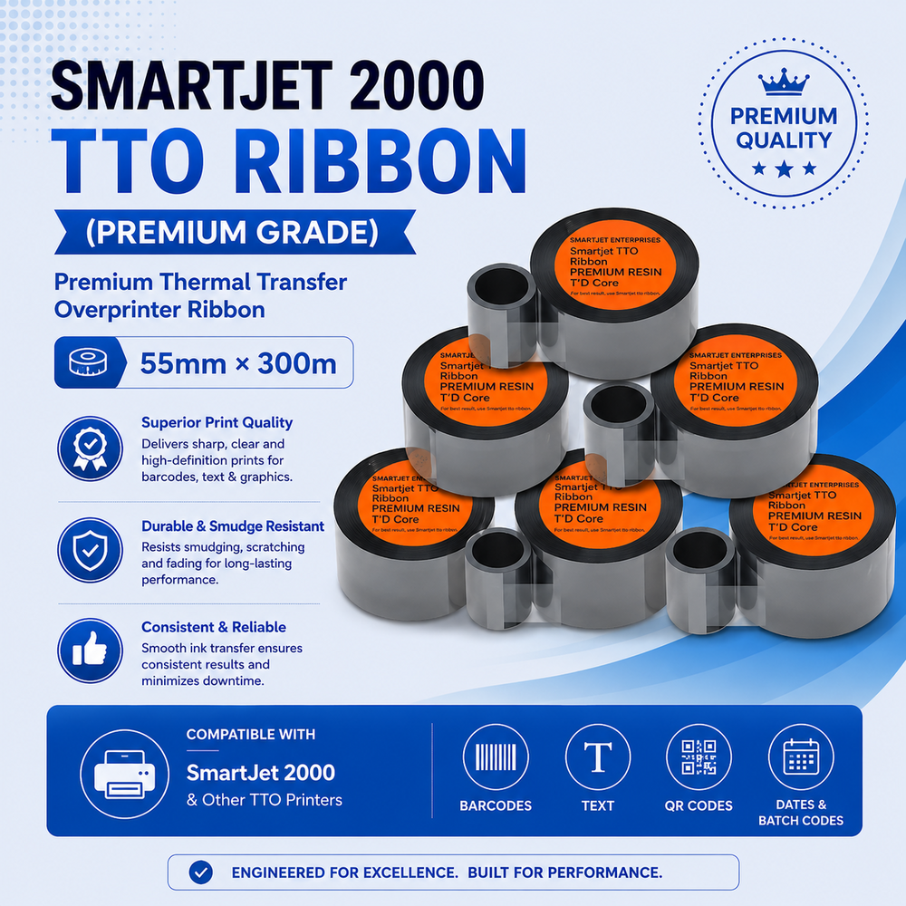 Smartjet 2000 55mmx300m Premium Grade TTO Ribbon