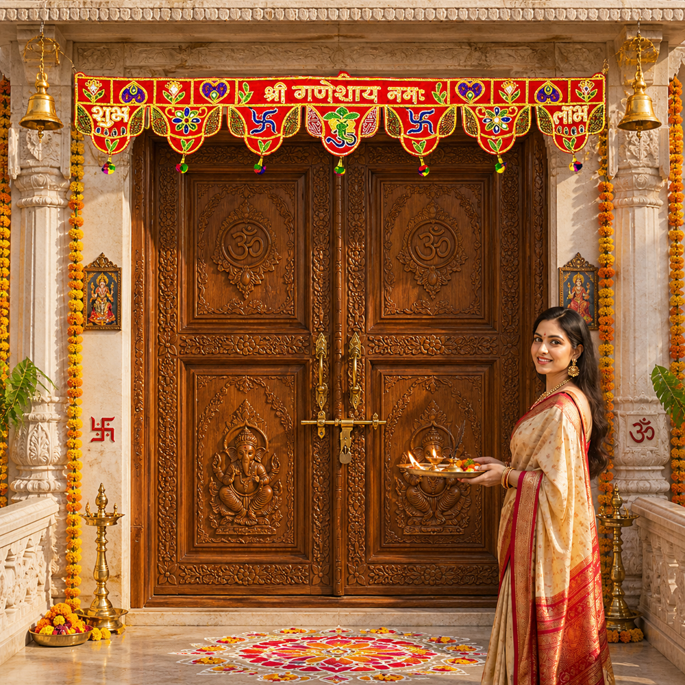 KRISHNA HANDLOOM Beautiful Handmade Toran for Home C 9