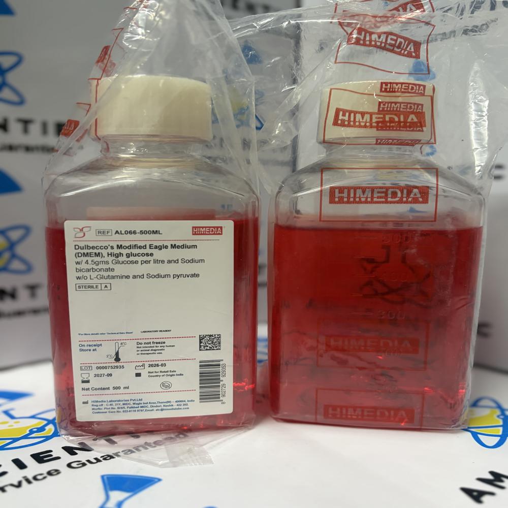 Dulbecco's Modified Eagle Medium (DMEM), High glucose 500ml