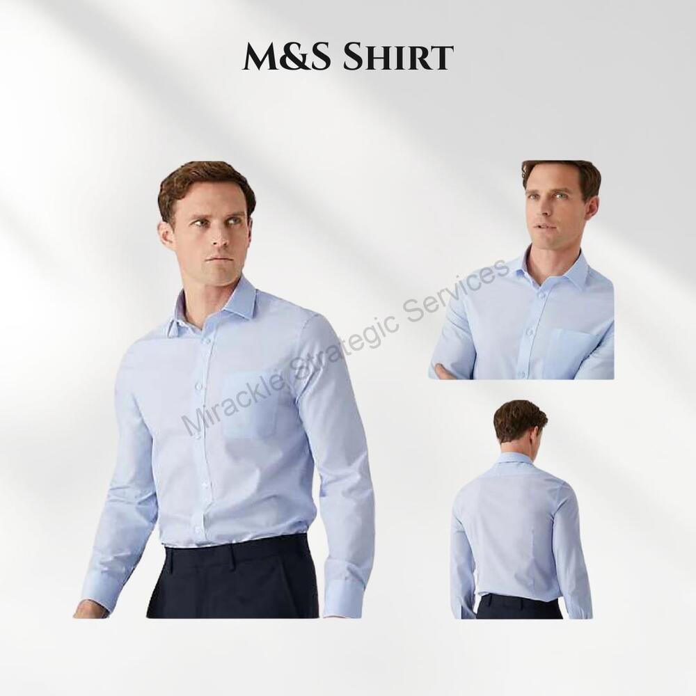 MAndS Mens Plain Shirt