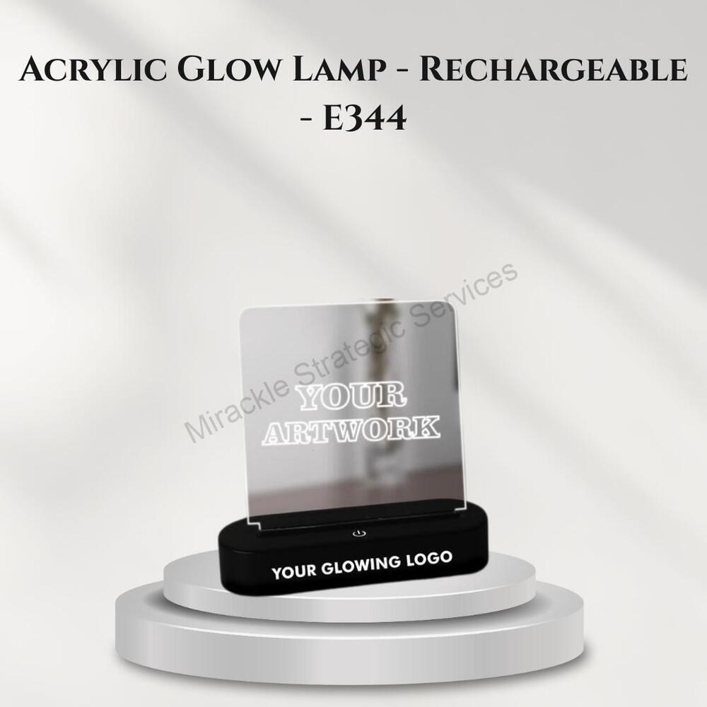 E344 Rechargeable Acrylic Glow Lamp