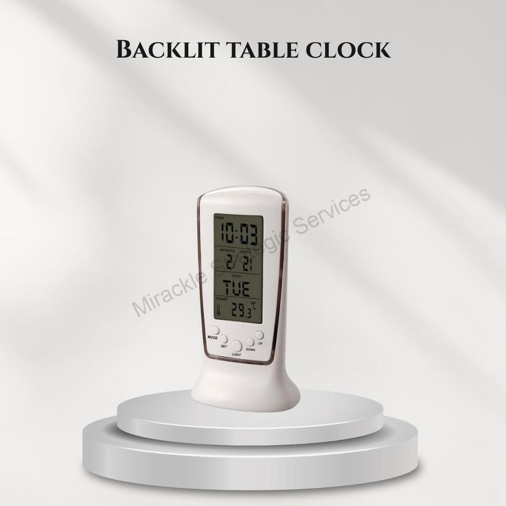 Backlit Table Clock