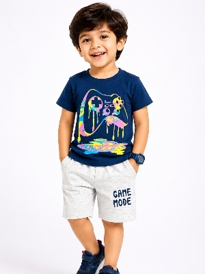 Summer Cotton Babasuit Set For Boys - 16x26