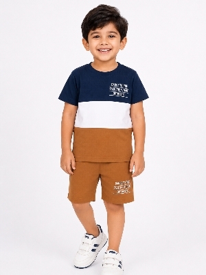Summer Cotton Babasuit Set For Boys - 16x26