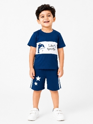Summer Cotton Babasuit Set For Boys - 16x26