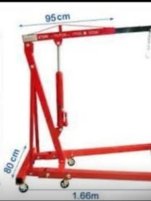 Engine Crane - Color: Red