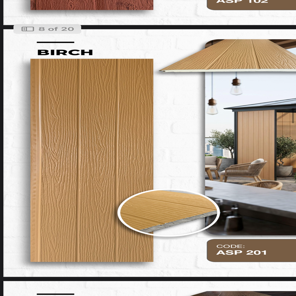 Premium Metal cladding thick insulated foam core aluminium foiling back layer megastar panel