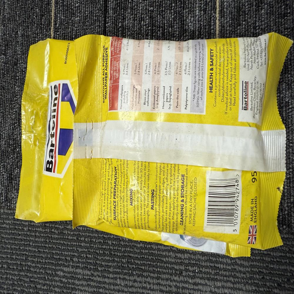 Bartoline Wallpaper Powder Adhesive strong for Non Woven paper backing
