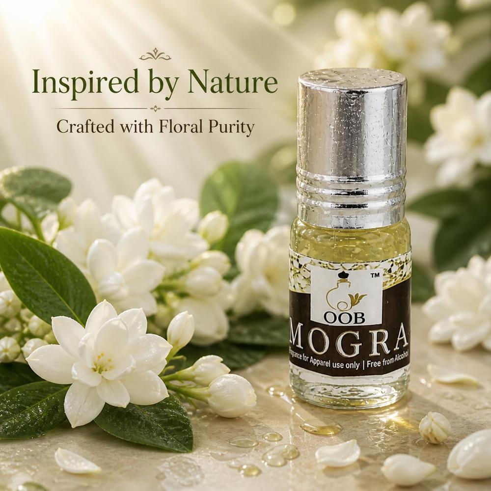 OOB Mogra Roll-On Attar for Men & Women 2.5 ML X 18 pcs
