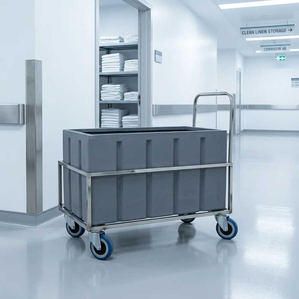 Soiled Linen Trolley - Application: Hospital