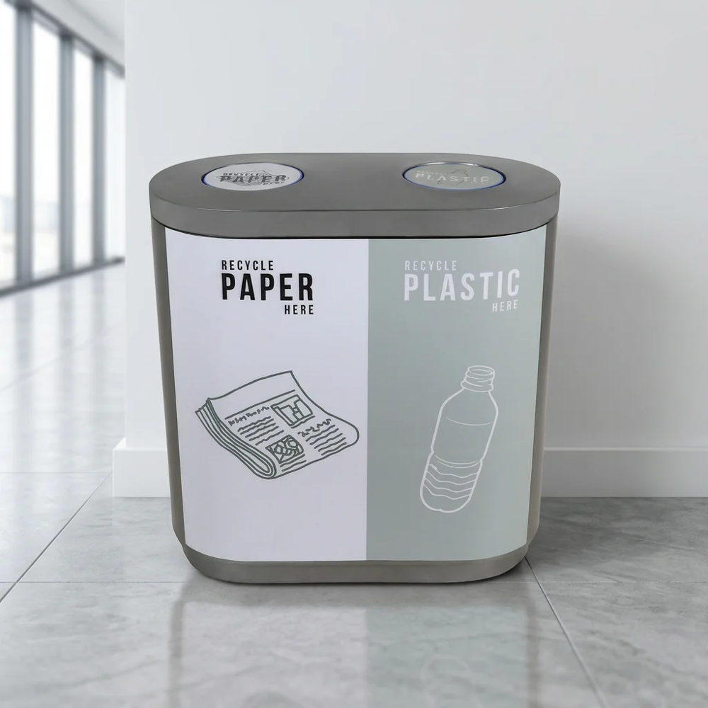 Color Coded Waste bin DUO Fiberglass