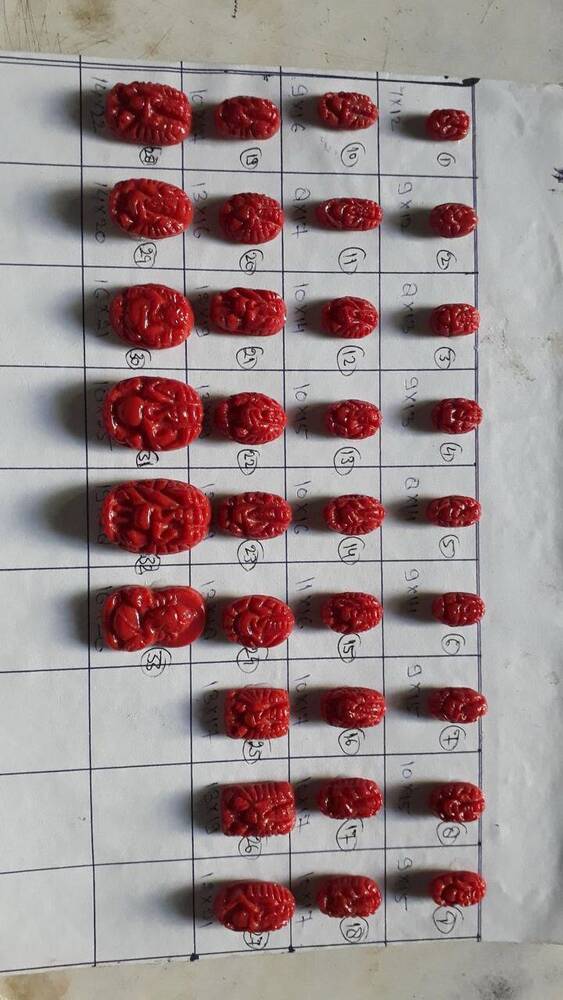 Ganesh Coral Beads