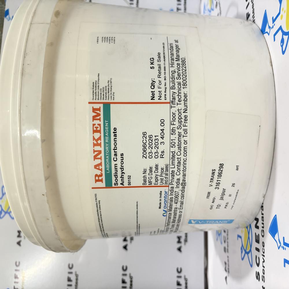 Sodium Carbonate Anhydrous Rankem 5kg