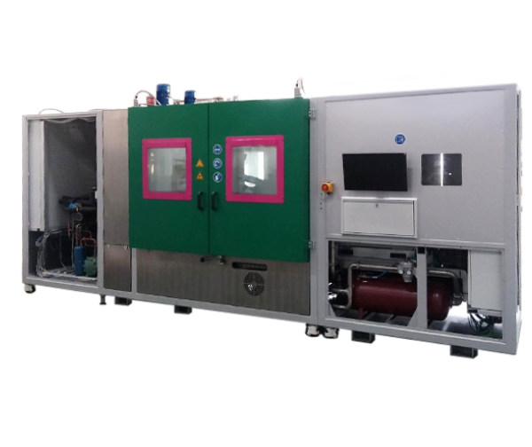Gas pulse testing machine