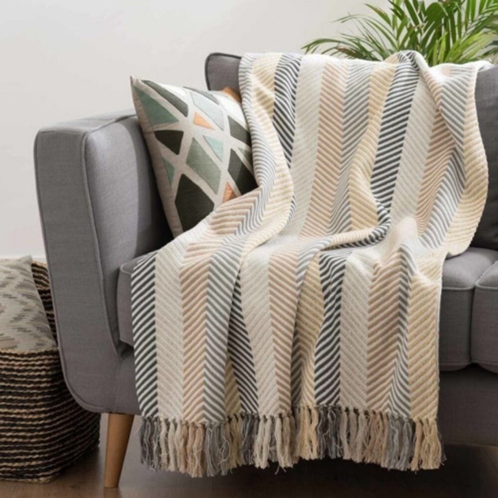 Cotton Throw(Striped Handloom)