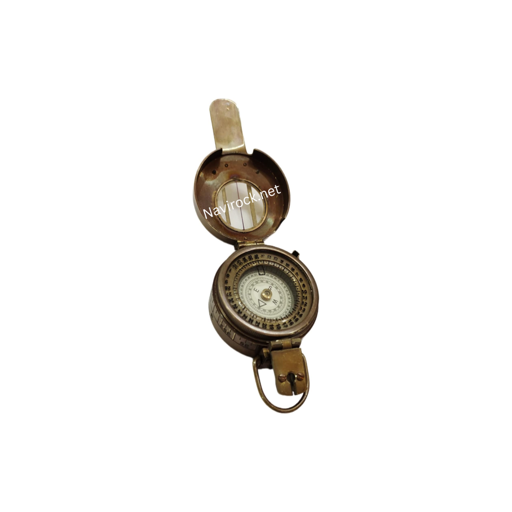 Antique Style Marine Brass Compass Handmade Classical Military Navigational Collectible Gift Item