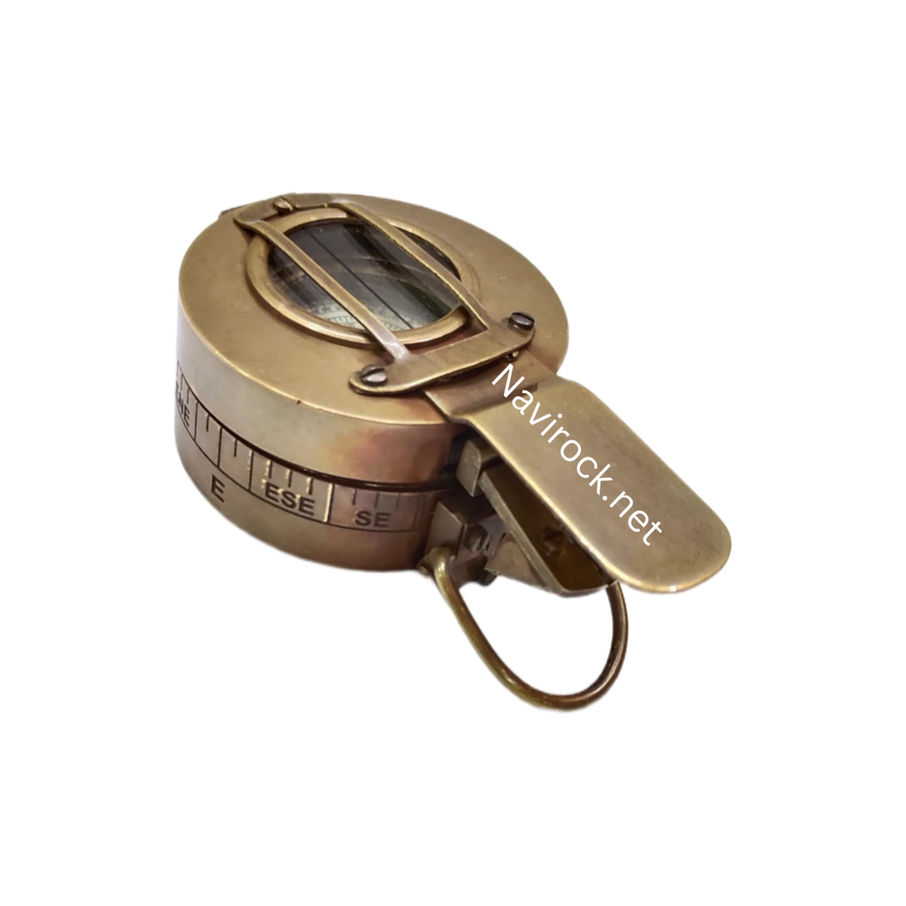 Antique Style Marine Brass Compass Handmade Classical Military Navigational Collectible Gift Item