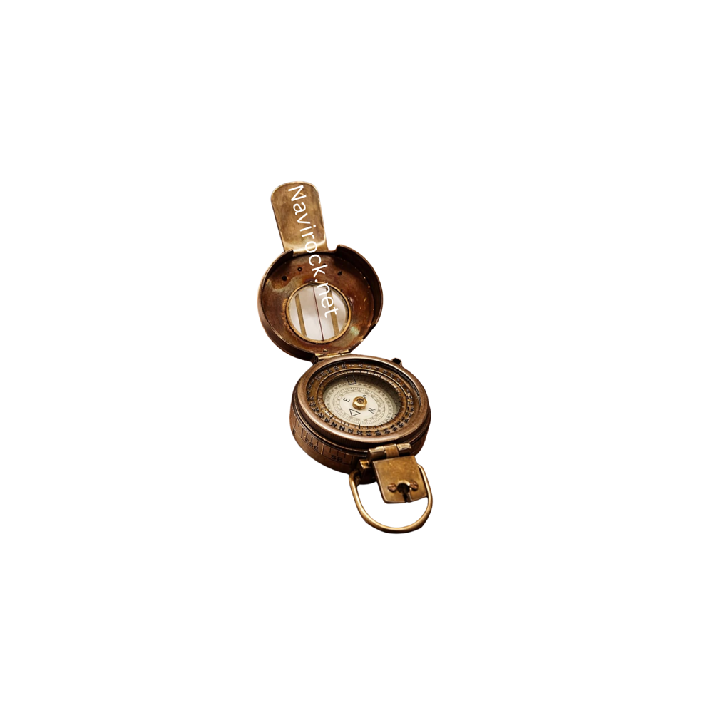 Antique Style Marine Brass Compass Handmade Classical Military Navigational Collectible Gift Item