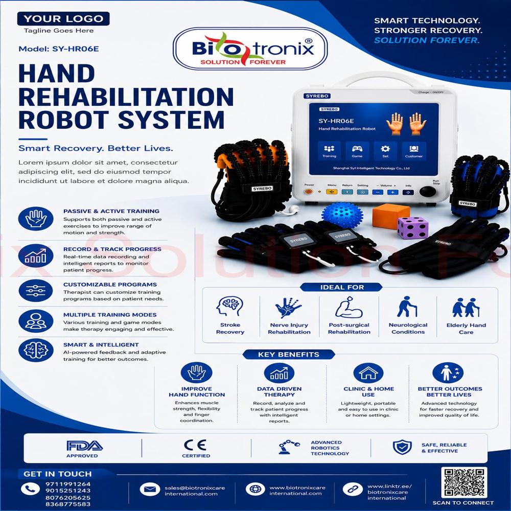Syrebo Robotics Hand Rehabilitation Gloves C12 Model for Stroke Recovery