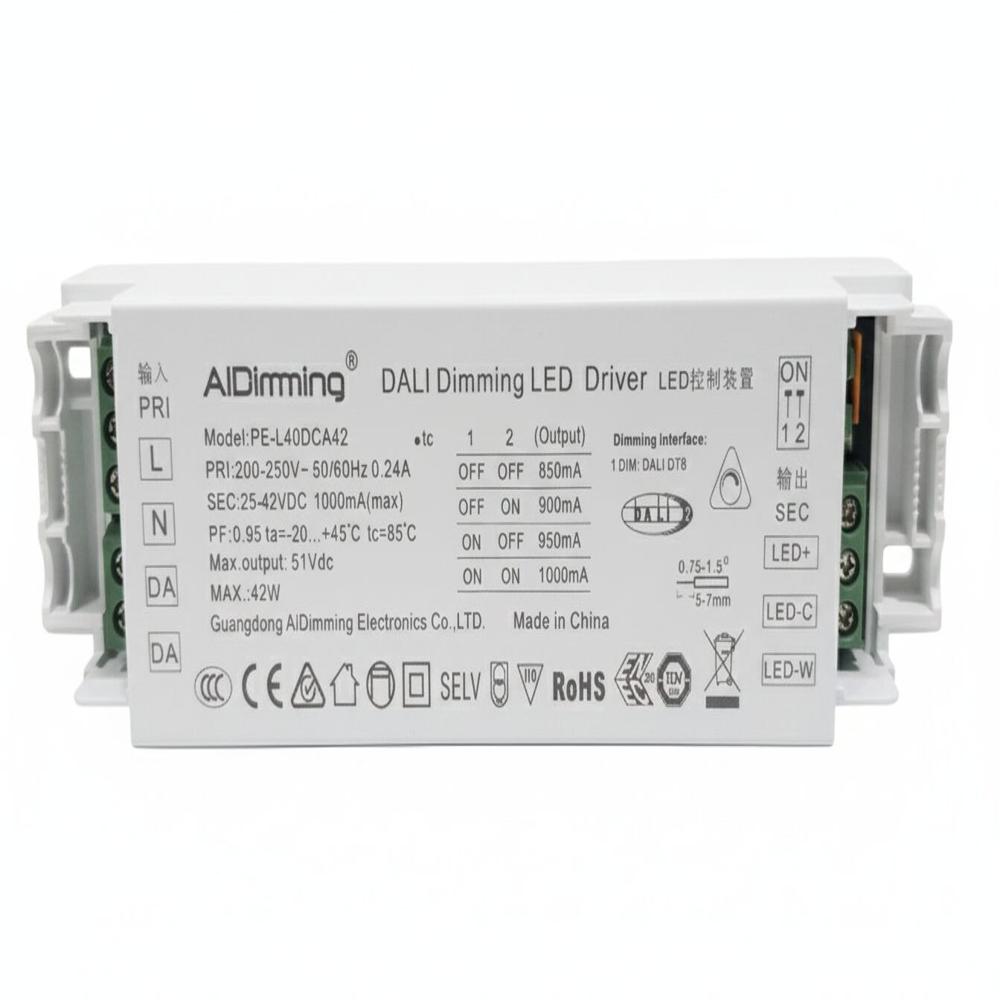 Dali Dimming Dt8 Led Driver 1000Ma 42W - Color: White