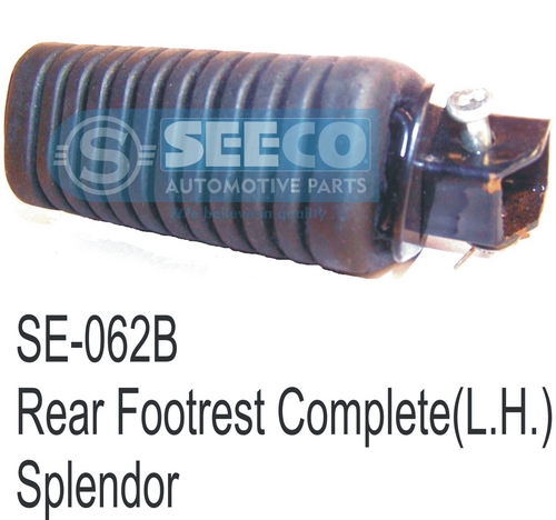 REAR FOOTREST (L.R.) - Rubber | Polished Finish, Weight: 200-350g, Working Life: 5-10 Years, Engineered for Automotive Applications