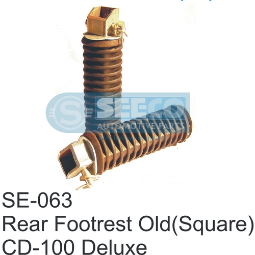 REAR FOOTREST - Rubber, 200-350 Grams, 5-10 Year Working Life | Polished Finish, Tailored Engineering Solutions for Automotive Applications