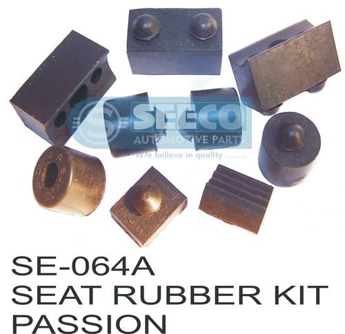 Seat Rubber Kit - Durable Black Rubber, 0.6-10 Millimeter Thickness | Complete Solution for Automotive Applications, 15 Years Project Experience
