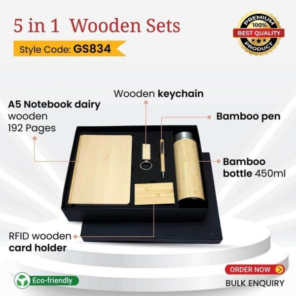 GS834 5 in 1 Wooden Gift Sets