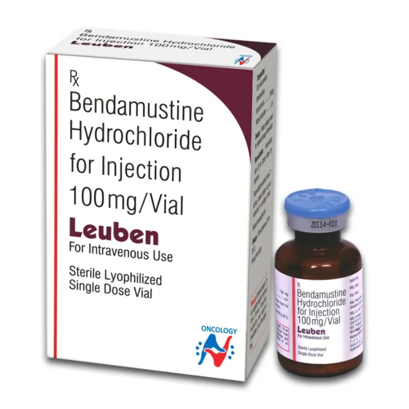 Leuben Bendamustine 100mg Injection, Anti-Cancer Oncology Injection